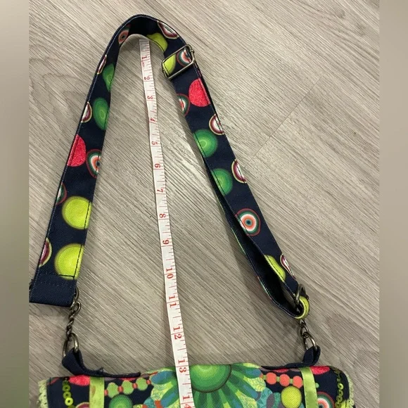 DESIGUAL Small Navy Multicoloured Designer Shoulder Bag with Mandala Print. - Picture 12 of 13